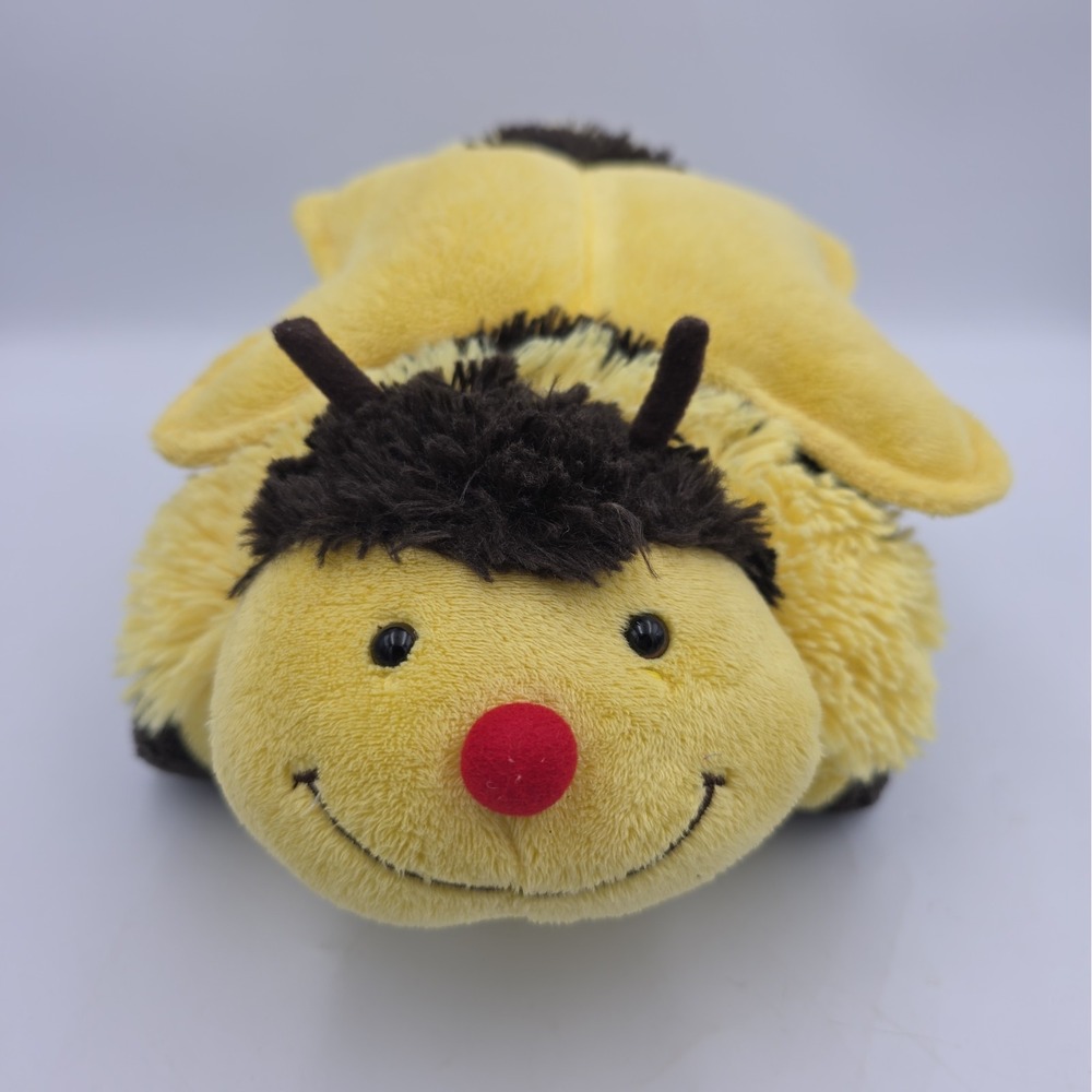Pillow Pets Pee Wee Bumbly Bumble Bee Plush 12 Inch Yellow Brown 2010